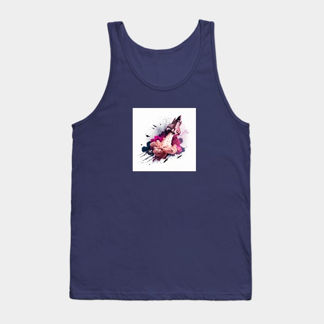 Blast Off Art - Angle Tank Top by Nightwing Futures